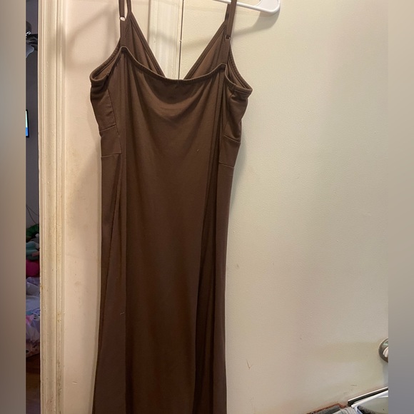 New, brown spaghetti/tank dress. It is very soft and flattering up top! - Picture 4 of 4